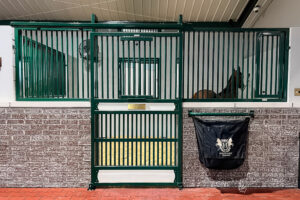 Horse Stalls, Horse Stall, Sliding Door Horse stalls, Mesh stall front, custom horse stall