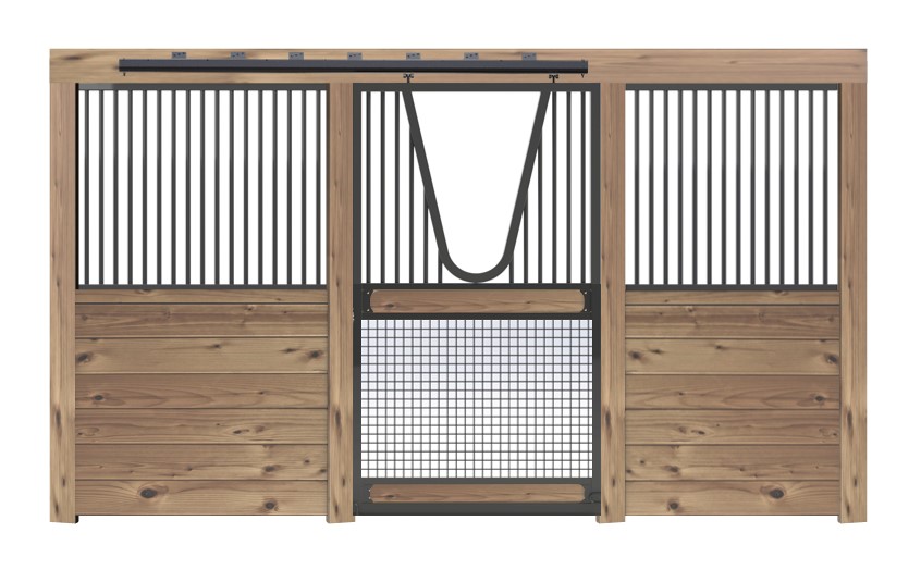 Horse Stalls, Horse Stall, Sliding Door Horse stalls, Mesh stall front, custom horse stall