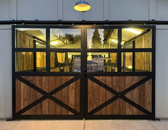 Barn End Doors with Glass